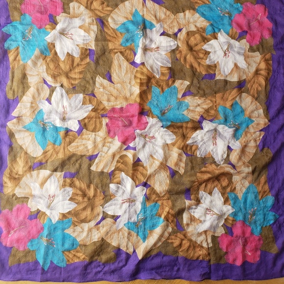 Set of 3: Vintage Floral Scarves - Picture 1 of 4